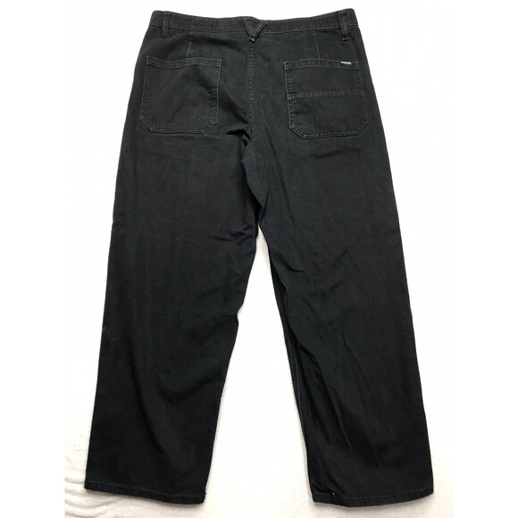 VOLCOM Jean Men 36x28 (32 tag) Billow Plus Loose Taper Black Skate Street - Picture 2 of 15